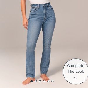 Abercrombie 90s slim straight jeans - medium wash